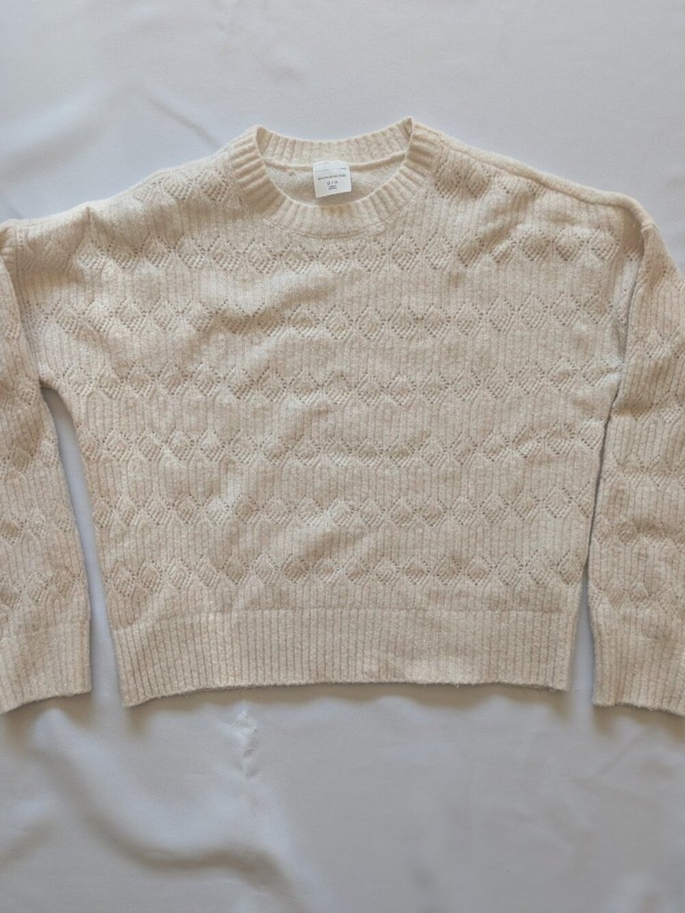 Abercrombie Kids - Girls Sweater Cream white Sz 13/14